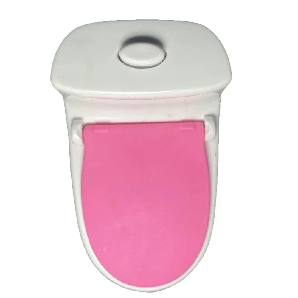 2018 Barbie Doll Dream House Replacement Part Toilet With Flushing Sound Works